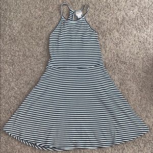 Black and White striped dress